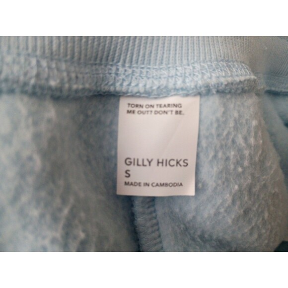 Gilly Hicks A&F Baby Blue Fleece Sleep Lounge Pants Pockets Drawstring Sz Small - Picture 9 of 9
